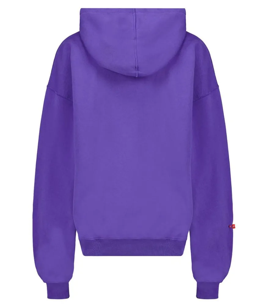 Clearance Sweat A Capuche Avec Collier De Perles Violet Femme Mailles & Sweats