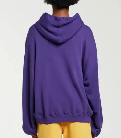 Clearance Sweat A Capuche Avec Collier De Perles Violet Femme Mailles & Sweats