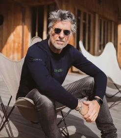 Online Sweat-Shirt Donker Blauw X Jane De Boy Femme Mailles & Sweats