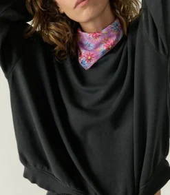 Sale Sweat-Shirt Hapylife Carbone Vintage Femme Mailles & Sweats