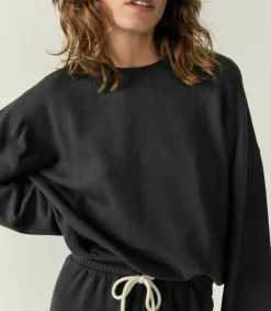 Sale Sweat-Shirt Hapylife Carbone Vintage Femme Mailles & Sweats