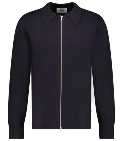 Discount Sweat-Shirt Homme Zippe Harald Navy Blue Homme Sweat-Shirts