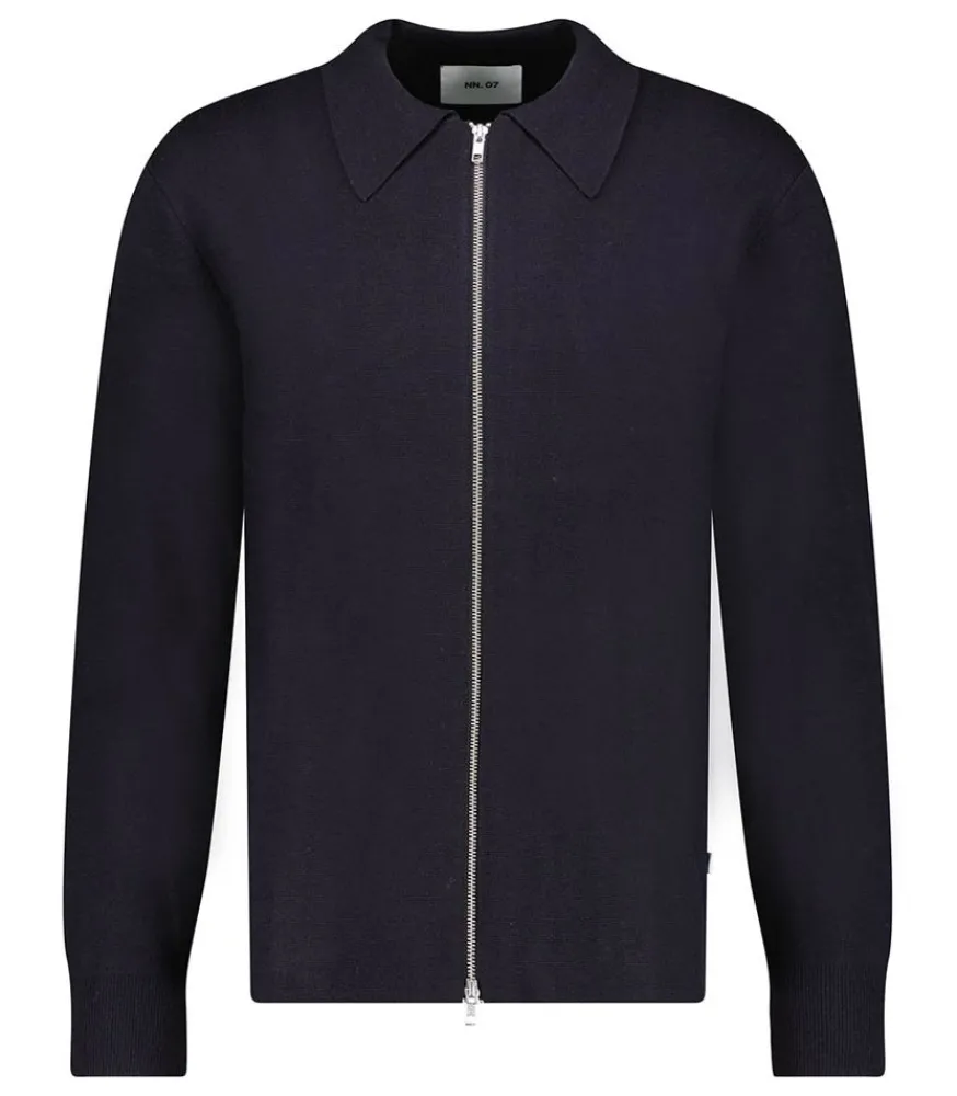 Discount Sweat-Shirt Homme Zippe Harald Navy Blue Homme Sweat-Shirts