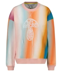 Discount Sweat-Shirt Ombre Stripe Mushroom Femme Mailles & Sweats