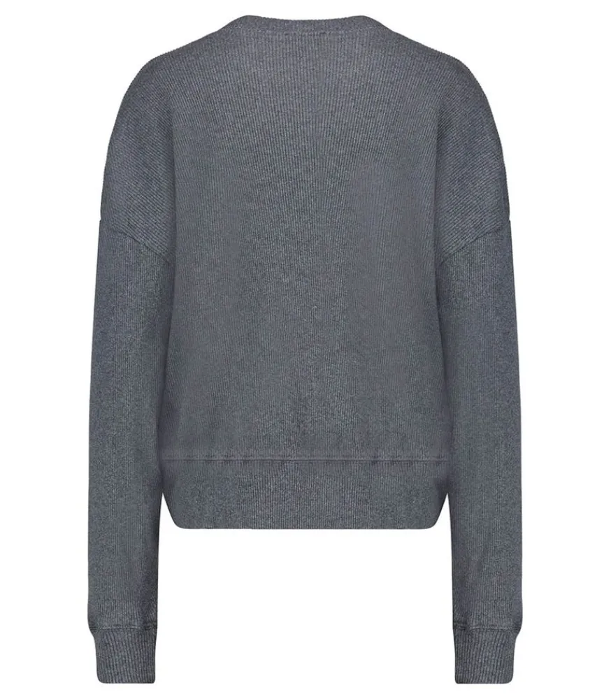 Online Sweat-Shirt Piwik Anthracite Chine Femme Mailles & Sweats