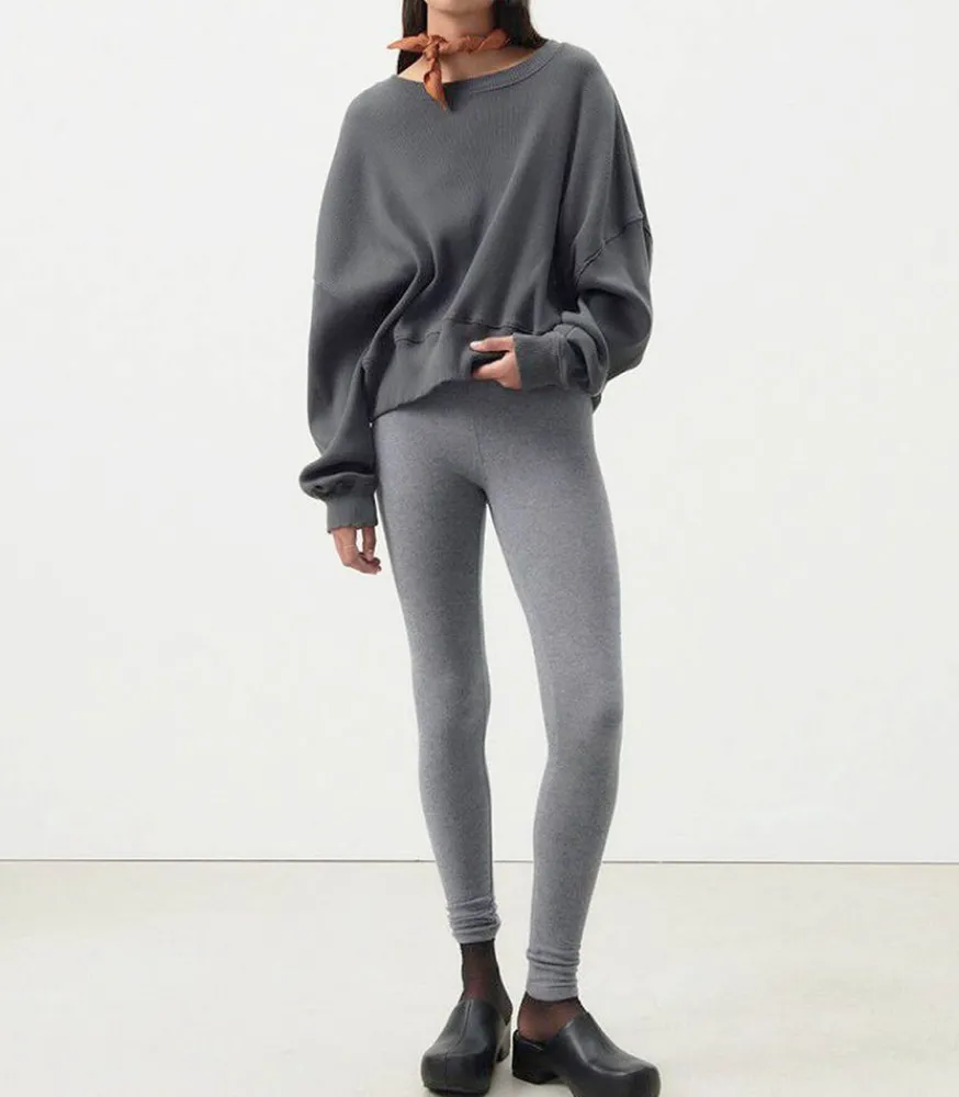 Online Sweat-Shirt Piwik Anthracite Chine Femme Mailles & Sweats