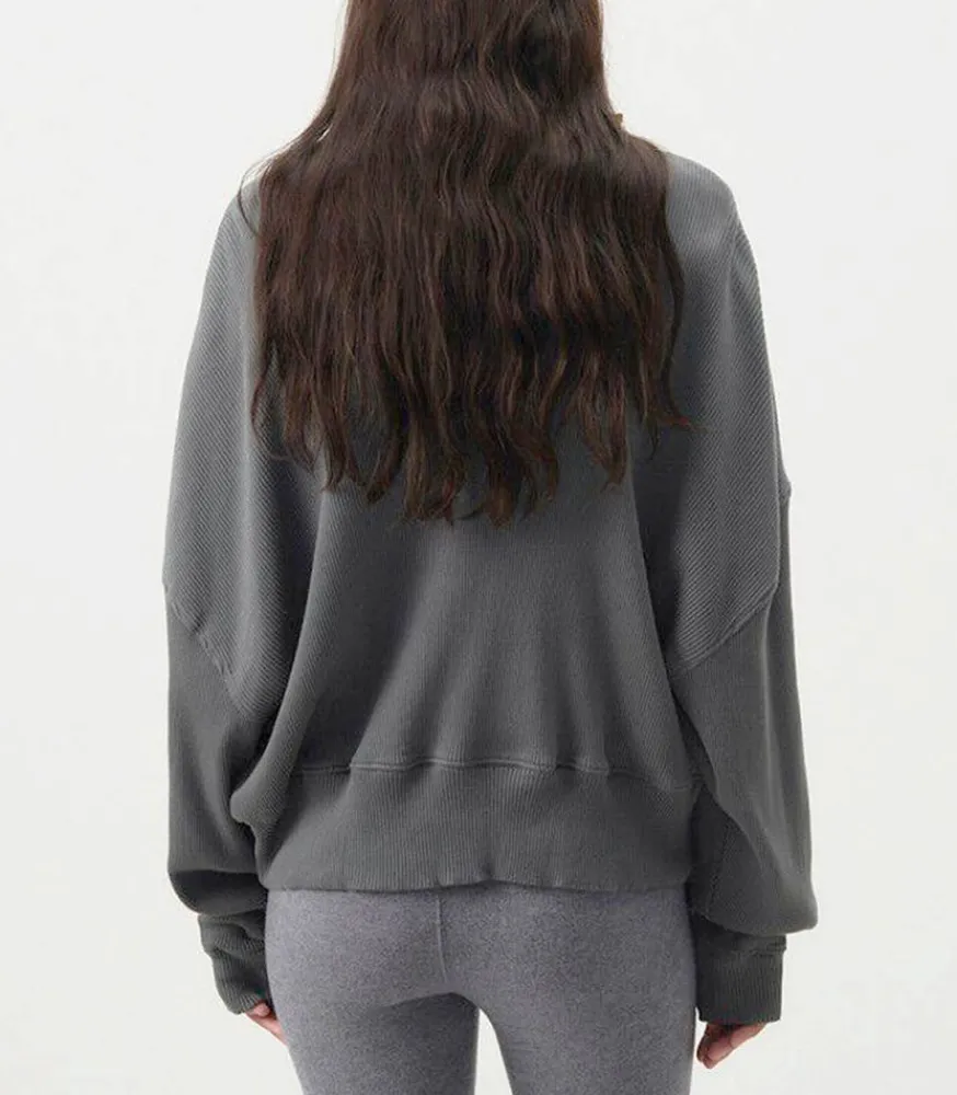 Online Sweat-Shirt Piwik Anthracite Chine Femme Mailles & Sweats