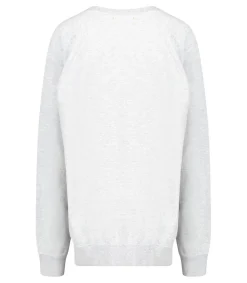 Outlet Sweat-Shirt Vintage Brode Jane De Boy Gris Femme Mailles & Sweats