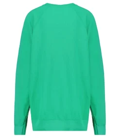 Online Sweat-Shirt Vintage Brode Jane De Boy Vert Femme Mailles & Sweats