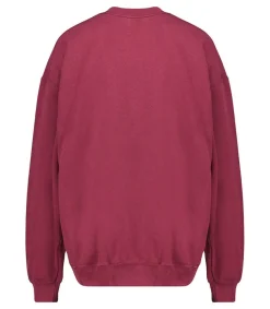 Outlet Sweat-Shirt Vintage Brode Jane De Boy Bordeaux Femme Mailles & Sweats