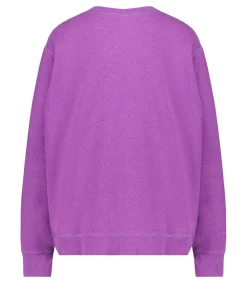 Online Sweat-Shirt Vintage Brode Jane De Boy Violet Clair Femme Mailles & Sweats