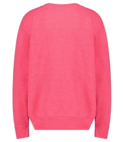 Clearance Sweat-Shirt Vintage Brode Love Light Rose Femme Mailles & Sweats