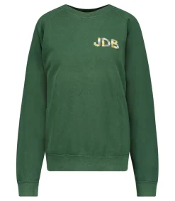 Clearance Sweat-Shirt Vintage Smile Joy X Jane De Boy Vert Fonce Femme Mailles & Sweats