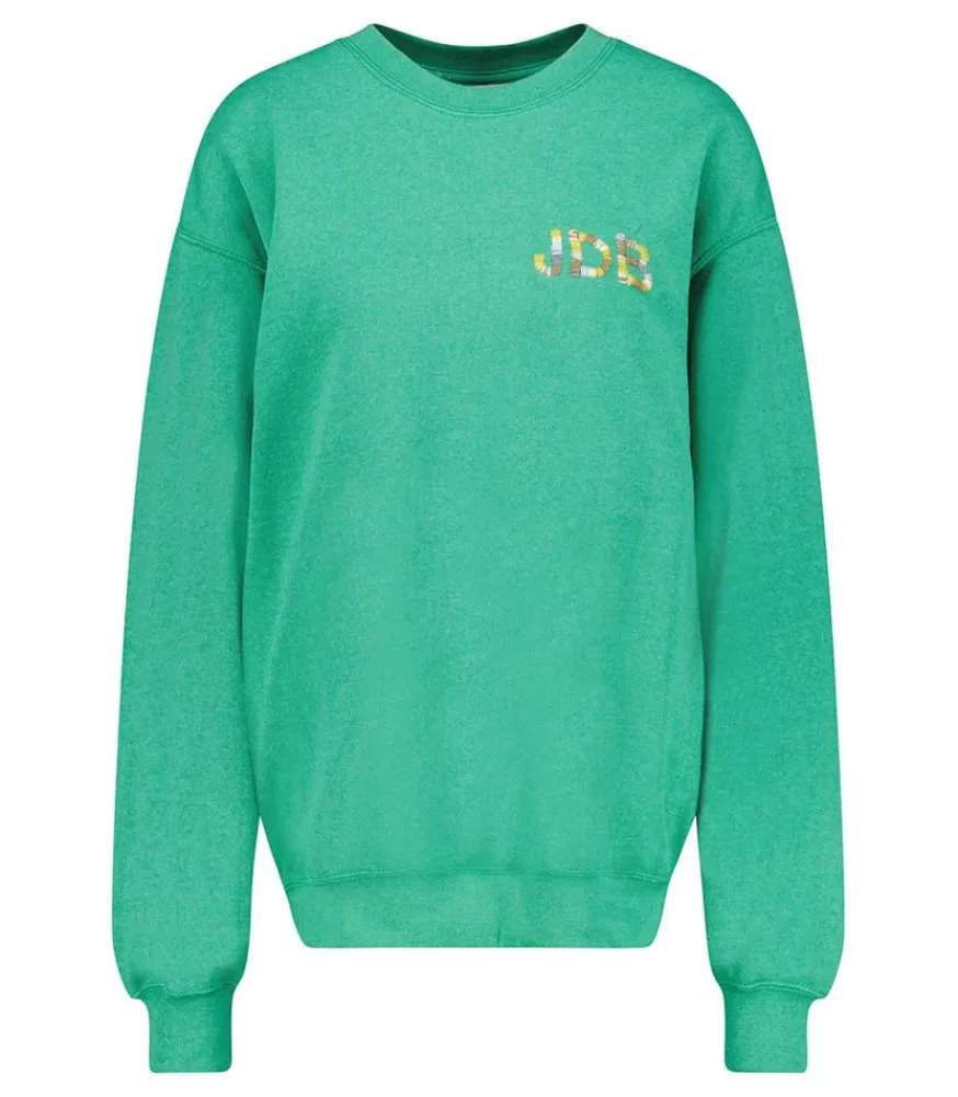 Online Sweat-Shirt Vintage Smile Joy X Jane De Boy Vert Femme Mailles & Sweats