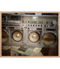 New Tableau Avec Cadre "Metal" 30X40Cm Affiches & Tableaux