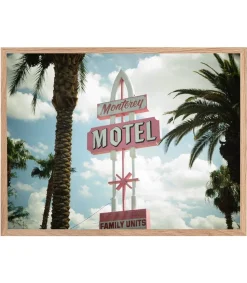 Discount Tableau Avec Cadre "Motel" 60X80Cm Affiches & Tableaux