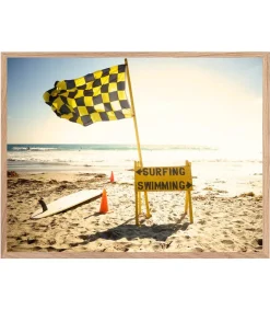 Online Tableau Avec Cadre "Surf And Swim" 30X40Cm Affiches & Tableaux