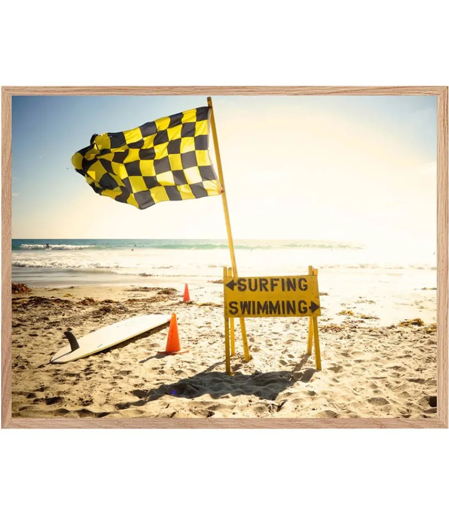 Online Tableau Avec Cadre "Surf And Swim" 30X40Cm Affiches & Tableaux