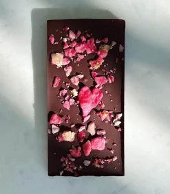 Hot Tablette De Chocolat Bio A La Rose De Grasse Épicerie Sucrée