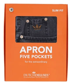 Online Tablier 5 Poches Coton Denim Gris Linge De Cuisine