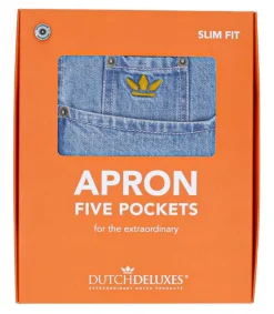 New Tablier 5 Poches Coton Denim Bleu Linge De Cuisine