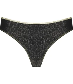 Sale Tanga Ines Noir Lurex Femme Lingerie