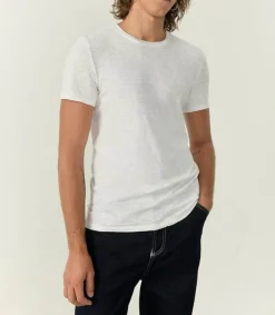 Tee-Shirt A Manches Courtes Et Col Rond Homme Bysapick Blanc Homme Tee-Shirts