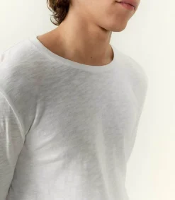 Discount Tee-Shirt A Manches Longues Homme Bysapick Blanc Homme Tee-Shirts
