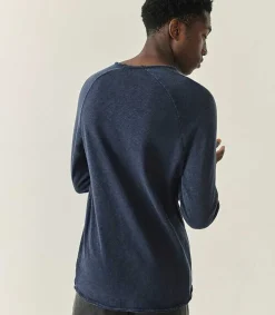 Hot Tee-Shirt A Manches Longues Homme Sonoma Navy Vintage Homme Tee-Shirts