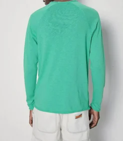 Outlet Tee-Shirt A Manches Longues Homme Sonoma Basilic Vintage Homme Tee-Shirts