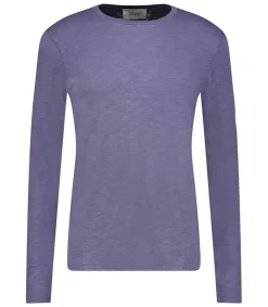 Tee-Shirt A Manches Longues Homme Bysapick Gris Mauve Homme Tee-Shirts