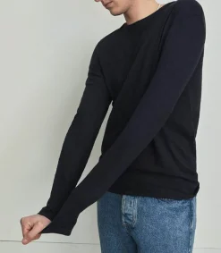 Online Tee-Shirt Homme Bysapick Manches Longues Navy Homme Tee-Shirts