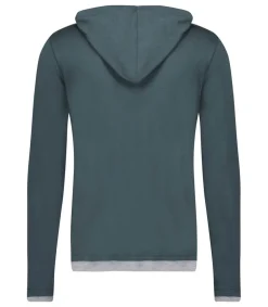 New Tee-Shirt Homme Capuche Manches Longues Crepuscule Coton Homme Tee-Shirts