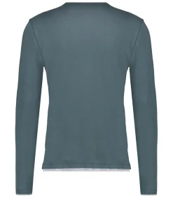 Clearance Tee-Shirt Homme Col Rond Manches Longues Crepuscule Coton Homme Tee-Shirts