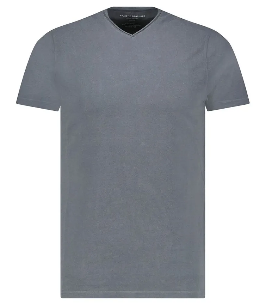 Outlet Tee-Shirt Homme Col V Manches Courtes Pirate Homme Tee-Shirts