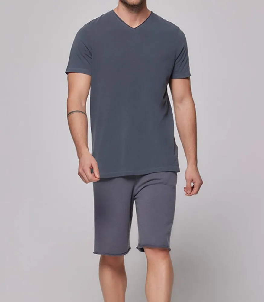 Outlet Tee-Shirt Homme Col V Manches Courtes Pirate Homme Tee-Shirts