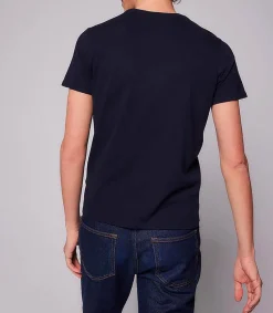 Discount Tee-Shirt Homme Harold Col Rond Manches Courtes Marine Homme Tee-Shirts