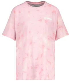 Tee-Shirt Logo Rose Marble Camo Femme Hauts