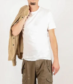 Clearance Tee-Shirt Manches Courtes Homme Devon Blanc Casse Homme Tee-Shirts