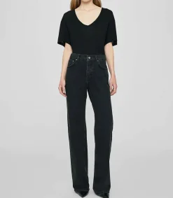 Sale Tee-Shirt Vale Noir Femme Hauts