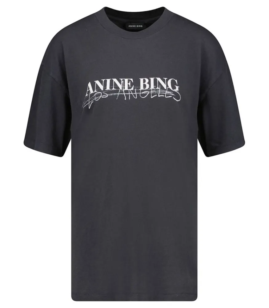 Sale Tee-Shirt Walker Doodle Vintage Black Femme Hauts