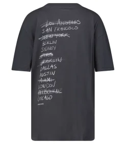 Sale Tee-Shirt Walker Doodle Vintage Black Femme Hauts