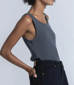 Top Tess Noir Femme Hauts