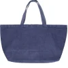 Clearance Tote Bag Doudou En Lin Indigo Femme Cabas & Paniers