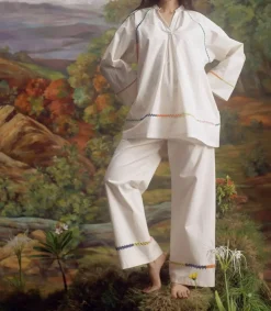 Discount Tunique Camille Le Cycle Des Saisons Off White Femme Hauts