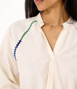 Discount Tunique Camille Le Cycle Des Saisons Off White Femme Hauts