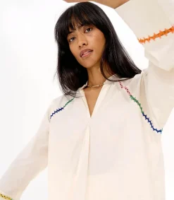 Discount Tunique Camille Le Cycle Des Saisons Off White Femme Hauts