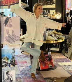 Discount Tunique Camille Le Cycle Des Saisons Off White Femme Hauts