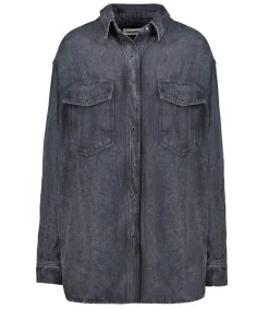 Best Veste En Denim Heyencons Carbone Wash Femme Hauts
