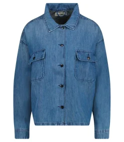 Veste En Denim Shine Drop Wash Femme Hauts